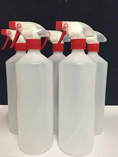 4 x Trigger Spray Bottles 1L, Valeting, Household Cleaning Chemical Resistant