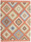 RugVista, Kelim Usak, Teppich, Kurzflor Teppich, 160 x 230 cm, Rechteckiger, Moderner Kelim Teppich, Wolle, Flur, Schlafzimmer, Küche, Wohnzimmer, Weiss/Beige, Mehrfarbig