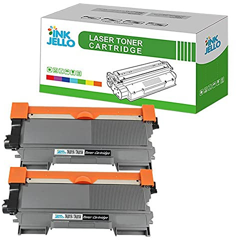 InkJello kompatibel Toner Patrone Ersatz für Brother DCP-7055 DCP-7055W HL-2130 HL-2132 HL-2135W TN-2010 (BK, 2-Pack)