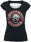 Guns N' Roses Pink Bullet Femme T-Shirt Manches Courtes Noir XL 100% Coton Large