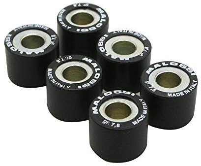 galet-rouleau scoot malossi 15x12 7,8g (x6) pour mbk 50 booster, nitro, ovetto, stunt-yamaha 50 bws, aerox, neos