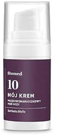 Fitomed Naturkosmetik Augencreme Anti-Falten 15g – Vegan Augenpfelge Creme mit Weißer Tee und Hyaluronsäure - Glättend und Feuchtigkeitsspendend