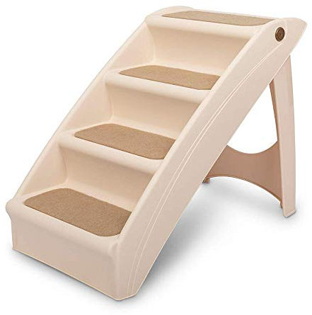 PetSafe CozyUp Klappbare Haustiertreppe, Mit Rutschfesten Stufen, Für Haustiere bis zu 68 kg, 51 cm Höhe, Größe L
