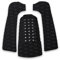 OKBY Surfboard Pad -3Pcs Surfing Surfboard Anti-Rutsch-Traktionspad Tailpad Deck Grip(Schwarz)