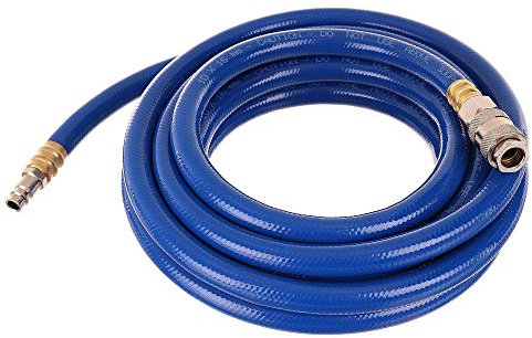 Tuyau à Air Comprimé PVC 10mm Tuyau en Spirale Flexible Compresseur D'Air 5m