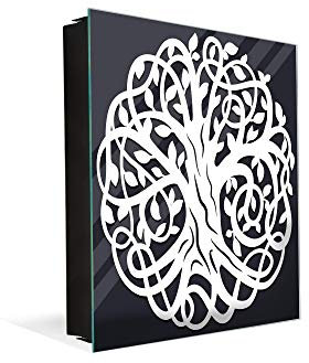 Concept Crystal Portachiavi decorativo con lavagna magnetica K11 Albero celtico della vita