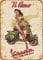 Cartel de metal retro de TI AMA Vespa Vintage con letrero de metal, para cafetería, bar, decoración de pared para el hogar, regalo de 8 x 32 pulgadas