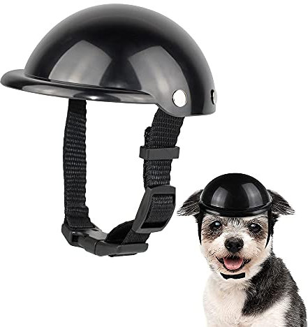 Haustier Einstellbare Helm, Haustierhelm für Hunde, Einstellbar Hund Motorrad Helm, Hundehelm Haustier, Hunde Helm Hundekappe, für Kleine Hunde, Katzen