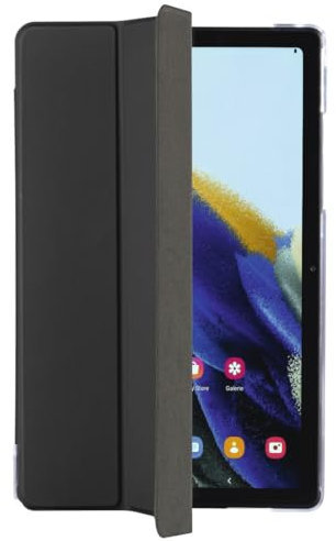 Hama Hülle für Samsung Galaxy Tab A8 10.5 (aufklappbares Case für Samsung Tablet 10,5 Zoll/26,4 cm A 8, Schutzhülle mit Standfunktion, transparente Rückseite, magnetisches Cover) schwarz