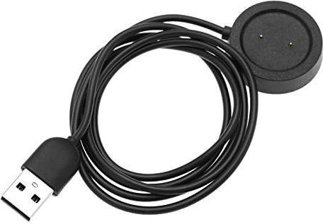 EMSea 1x Smartwatch USB Ladekabel Ersatzladegerät Dock Adapter 1M Länge Schwarz Kompatibel mit Huami Amazfit GTR/GTS