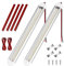 URAQT Barra Luminosa LED, 2Pcs 80 LED per Interni, 12V-85V Lampada Illuminazione Universale Con Interruttore ON/OFF, per Auto, Camion, Camper, Furgone, Roulotte, Barca