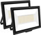 SKYWORLD 2 Pcs Projecteur LED Extérieur 200W 20000LM 3000K Blanc Chaud Spot LED Eclairage IP66 Étanche Projecteur Extérieur Eclairage de Sécurité Floodlight pour Jardin, Patio, Garage, Entrée