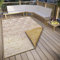 Hanse Home Pangli Outdoor Teppich Wetterfest – Wendeteppich Skandinavischer Boho Style Wasserfest Einfarbig Geometrisch 3D-Effekt für Garten, Balkon, Terrasse, Wohnzimmer – Ocker, 120x170cm