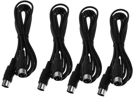Vaguelly 4stücke Poliges Midi-kabel mit Din-stecker Audio-verlängerungskabel für Musikinstrumente für Professionelle Midi-anwendungen Midi-stecker-stecker-kabel Pianos und Keyboards
