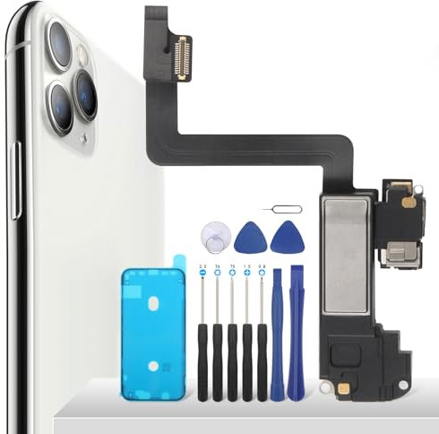 YHX-OU Auriculares de 5,8 pulgadas para iPhone 11 Pro auriculares / altavoz Speak repuesto altavoz zumbador repuestos + adhesivo impermeable + herramienta
