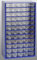 Generisch Kleinteilemagazin Metall blau 551 x 306 x 155 mm 60 glasklare Kunststoff-Schubladen incl. 20 Trennstege Werkstattqualität