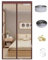 DarkSwan Personalizar Mosquiteras para Puertas, Marrón Mosquitera Puerta Magnetica, Cortina Mosquitera Puerta Exterior Sellado Arriba a Abajo Automáticamente, Mosquitera Puerta Corredera