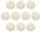 Uxcell 10 Pcs Wicker Rattan Balls 2.4 Inch Rattan Decorative Balls for Centerpiece Bowls Vase Fillers Home Decor White