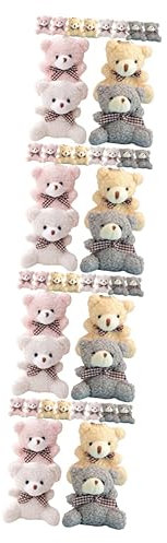 Toyvian 48 STK Schlüsselanhänger Stofftier Ratte Mini-tierpuppenspielzeug Tier-geldbörsen-anhänger Kbree Bär Großer Bär Kuscheltier Mini Bär Teddybär Plüsch Hängende Tasche Kind Miniatur