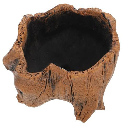 ABOOFAN Blumentopf winzige Behälter Topf für Pflanzen Pflanzer Bonsai-Töpfe Pflanzentöpfe Töpfe für Pflanzen saftiger Pflanzentopf hölzerner Topf Baumkopf Container Wurzel Bonsaischale