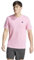 adidas T-shirt da allenamento Essentials Feel Ready da uomo, Bliss Rosa/Nero, S