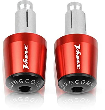 Motorrad CNC Lenkergriffe Bar Ends Griff Bar Grip Cap Slider Für Yamaha V-MAX VMAX 1200 V-MAX1200 VMAX1200 1985-2017 2016 (Color : Red -Black)