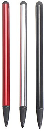 Punta de fibra de sensibilidad, lápiz capacitivo resistivo de doble punta universal para todas las tabletas y teléfonos celulares lápiz digital