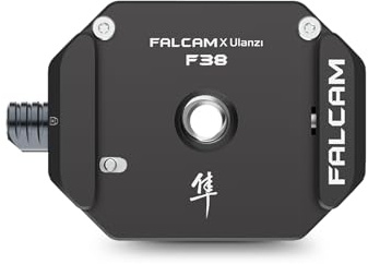 FALCAM F38 Basic V1 Base di Piastra a sgancio rapido con filettatura da 1/4 e 3/8, adattatore per treppiede per fotocamera