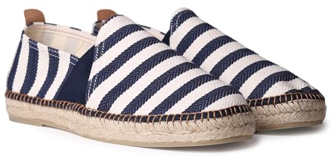 TONI PONS Dustin Espadrilles für Herren aus gestreiftem Stoff., blau, 47 EU