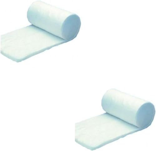 WDT Verbandwatte | Doppelpack | 2 x 5 cm Breite - 70 g | auf der Rolle für Tiere | Bestehend aus 50% Watte und 50% Zellstoff | Chlorfrei Gebleicht und dadurch besonders hautverträglich