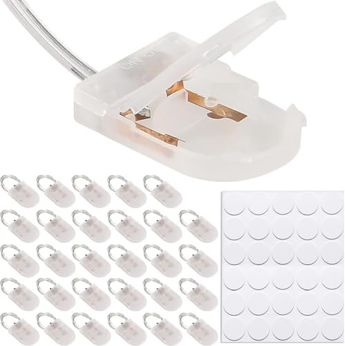 EatPitaya 30Pcs CR2032 Battery Holder 1x 3V Coin Cell Battery Holder Socket Battery Storage Boxes and Wire Lead ON-OFF Switch with Double sided tape