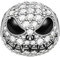 Lkwidi Charme Halloween Jack Skull Charms Anhänger 925 Sterling Silber Charm Pendant für Europäische Armbänder und Halsketten
