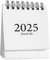 Mini Schreibtisch Kalender Juli 2024 bis Dez 2025,Portable Kleine Desktop Kalender Stehende Flip akademische Jahr Monatskalender für Home Office Tischdekoration und Planung Organisieren (Weiß)