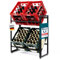 Floordirekt Getränkekistenregal für 4-6 Kisten aus Stahl, stabiles und Robustes Weinregal, Wasserkistenregal, Bierkistenregal, Kistenständer, Getränkeregal (4 Kisten, Kenji)