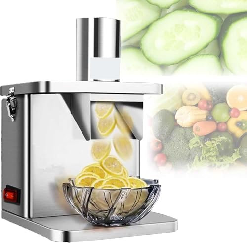 Electric Grater Vegetable Slicer - 250W Rotary Veg Chopper for Kitchen - Julienne Dicer, Potato Slicer - Adjustable Multifunctional Food Chopper for Quick and Easy Meal Prep