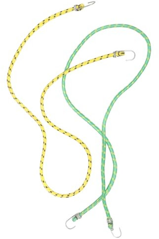 MOBUTOFU 2stücke Verstellbare Bungee-seile Mit Haken Aus Gummiband Für Außenbereich Robuste Bungee-Gurte Für Gepäck Fahrräder