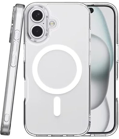 Gadgets Mafia Magnetic Crystal Clear Case Compatible with MagSafe Wireless Charging Case for iPhone 16 Plus, Anti-Yellow Shockproof Drop Tested PC Back iPhone 16 Plus Cover 6.7'' (Clear)