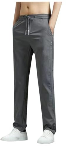 Herrenhose mit tiefen Taschen, lockere Passform, lässige Jogginghose mit Kordelzug für Laufen, Workout, Training, Basketball Paintball Hosen Herren