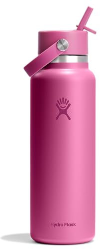Hydro Flask 40 Oz Wide Flex Straw Cap Bottle - Insulated Stainless Steel - Wide Straw Lid, Non Spill, Leakproof in Reef