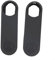 2PCS Silicone Doorbell Cover for Nest Wireless Doorbell Protection and Stylish Design (black)