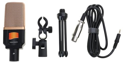 3 5 Mm Laptop Mikrofonkondensatormikrofon Mit Einstellbarem Ständer Zum Singen Von Online Meetings