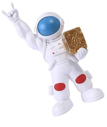 Mocoocouture Harze Muskelarm Glück Glück Astronaut Statue Figur Für Home Office Desktop Dekoration Fengshui Ornament Geschenk