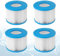 Lot de 4 cartouches filtrantes VI pour piscine Type VI Filtre VI pour piscine Filtre VI Filtre VI pour piscine de rechange pour jacuzzi Cartouches filtrantes Accessoires pour Best-Way, Lay-Z-Spa Palm