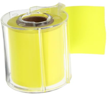 Angoily Notes Adhésives Rouleau Multifonction Jaune Ruban Mémo Portable avec Adhésif Complet pour Bureau École et Maison Accessoire Note Pratique