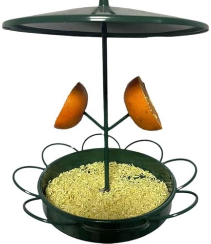 TsoLay Sunflower Fruit Rainproof Bird Feeder Removable Rainproof Hummingbird Feeder Hanging Metal Bird Cage