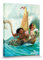 1art1 Vaiana Poster Mit Maui Auf Einer Bootsfahrt Bilder Leinwand-Bild Auf Keilrahmen | XXL-Wandbild Poster Kunstdruck Als Leinwandbild 80x60 cm