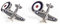 MRCUFF Spitfire Flugzeug Flugzeug Paar Manschettenknöpfe Geschenkbox & Reinigungstuch