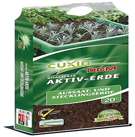 Cuxin Aktiv-Erde für Aussaat Anzucht - 20 Liter