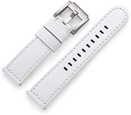 TW Steel Marc Coblen Armband Uhrenband Leder 22 MM weiss LB_W_S
