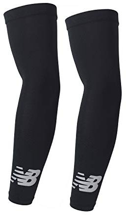 New Balance Unisex Outdoor Sports Compression Arm Sleeves, Arm Warmer, Black (1 Pair)
